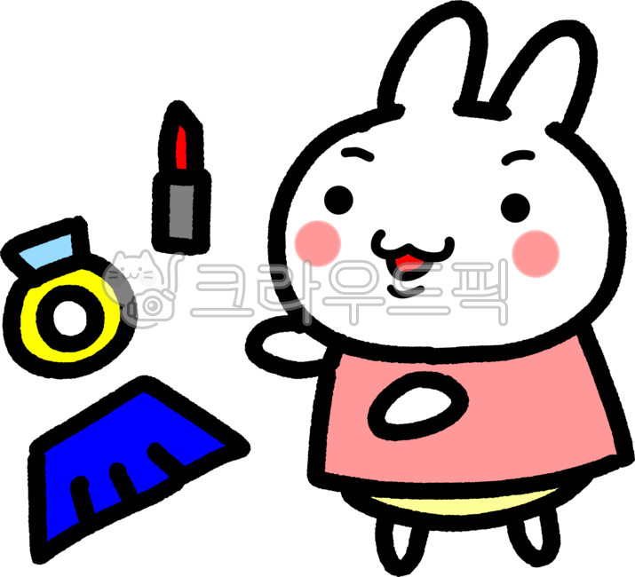 반지,화장품,옷,쇼핑,토끼,토끼캐릭터