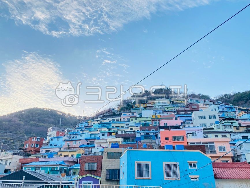 감성,하늘,부산,감천마을,감천문화마을,busan,sky,자연