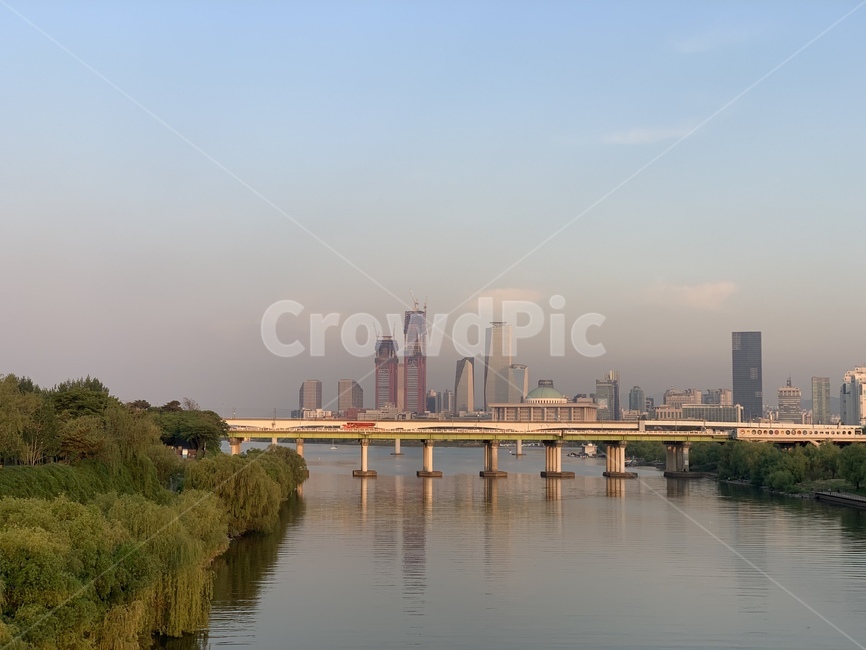 한강,선유도한강공원,해질녘,퇴근시간,도시,선유도,한강다리,도시,풍경,city,landscape,한국도시풍경,한국도시경관,korea cityscape
