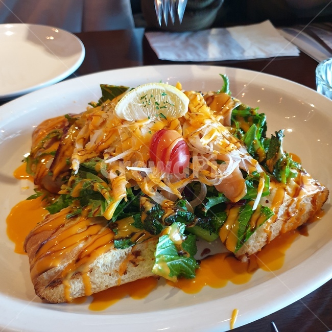 연어스테이크,연어,플레이팅,레스토랑,패밀리레스토랑,restaurant,salmon,steak