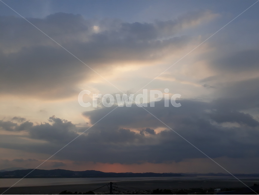 파주,하늘,sky,고즈넉,풍경,구름,자연,풍경,nature,landscape,weather,날씨,outdoors,옥외,cumulus,적운,cloud