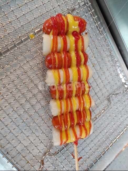 소떡소떡,소세지,떡,휴게소,케챱,머스타드,소스,음식,요리,food,meal