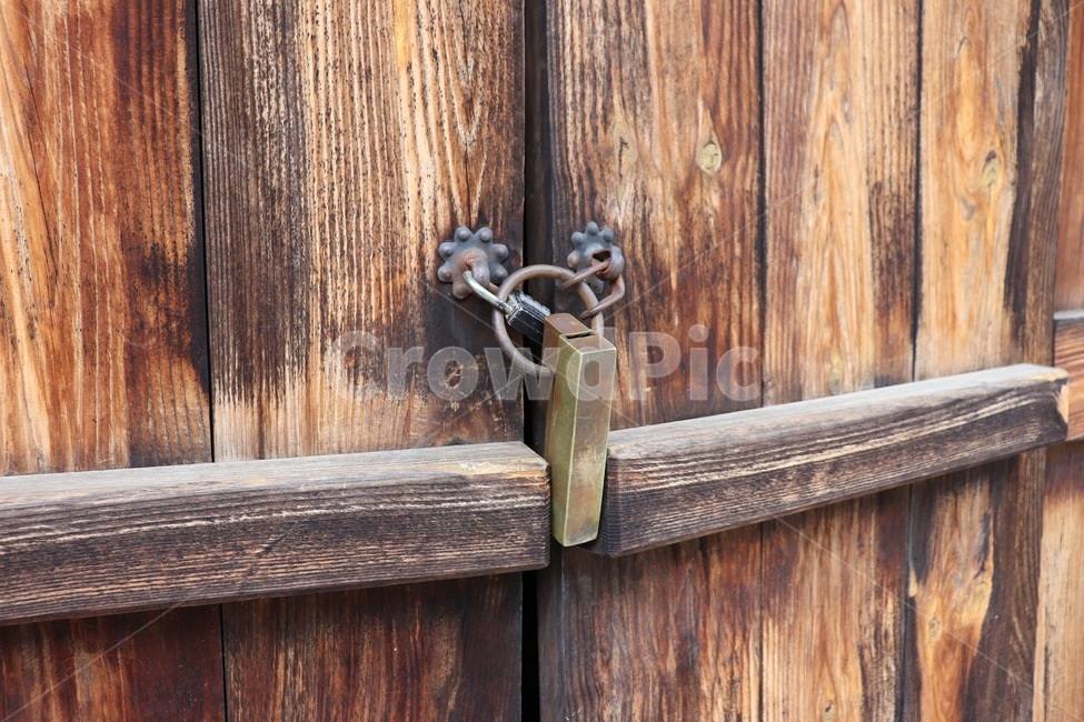 자물쇠,문,나무,출입금지,lock