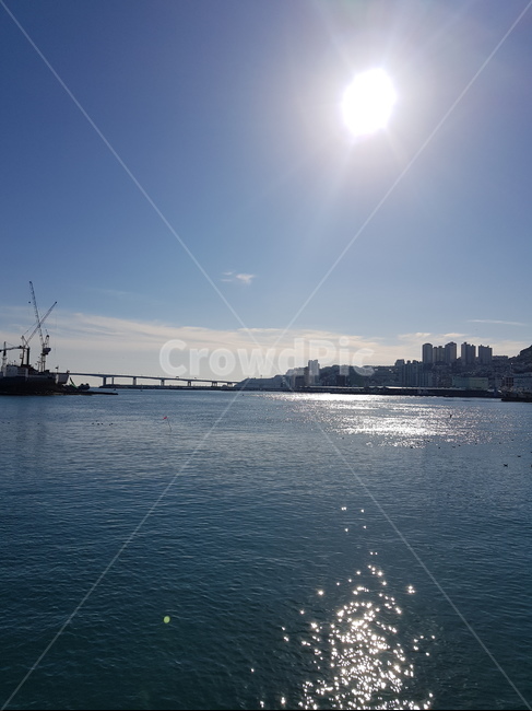 해가반짝,부산,부산앞바다,바다,도시