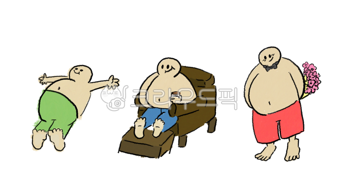 이모티콘,대머리,아저씨,개그,재미