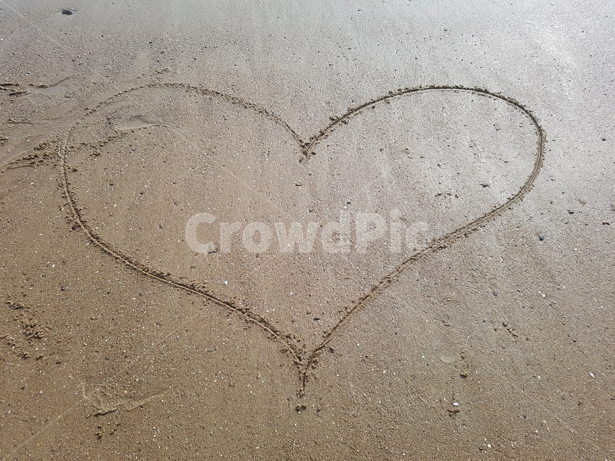모래사장,낙서,하트,러브,love,해변,바다,beach,sea,감정표현,기분,feeling,emotion