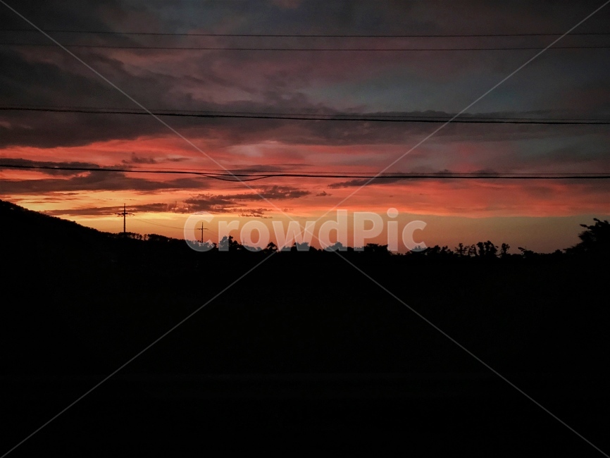 붉은하늘,dawn,황혼,dusk,일몰,nature,자연,하늘,sunset,redsky,실루엣,그림자,silhouette,shadow