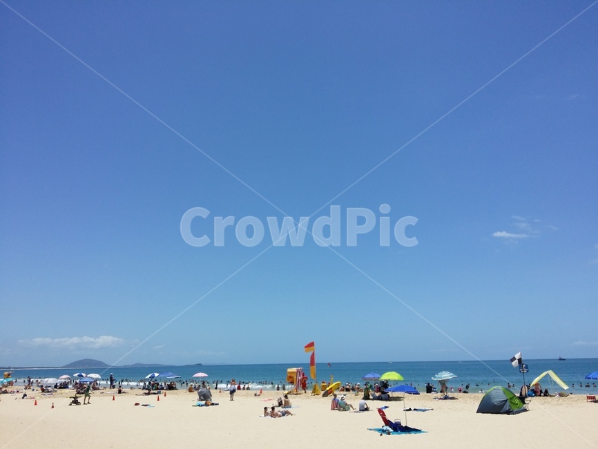 선샤인코스트,바다,여행,힐링,호주,브리즈번,하늘,여름,여름,계절,summer,season,해변,바다,beach,sea,사람들,대중,군중,other people,crowd,shoreline,해안선,water,물,ocean,대양,nature,자연,outdoors,옥외