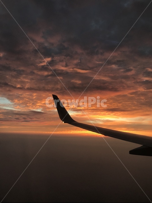 비행기,airplane,sunset,노을,하늘,배경