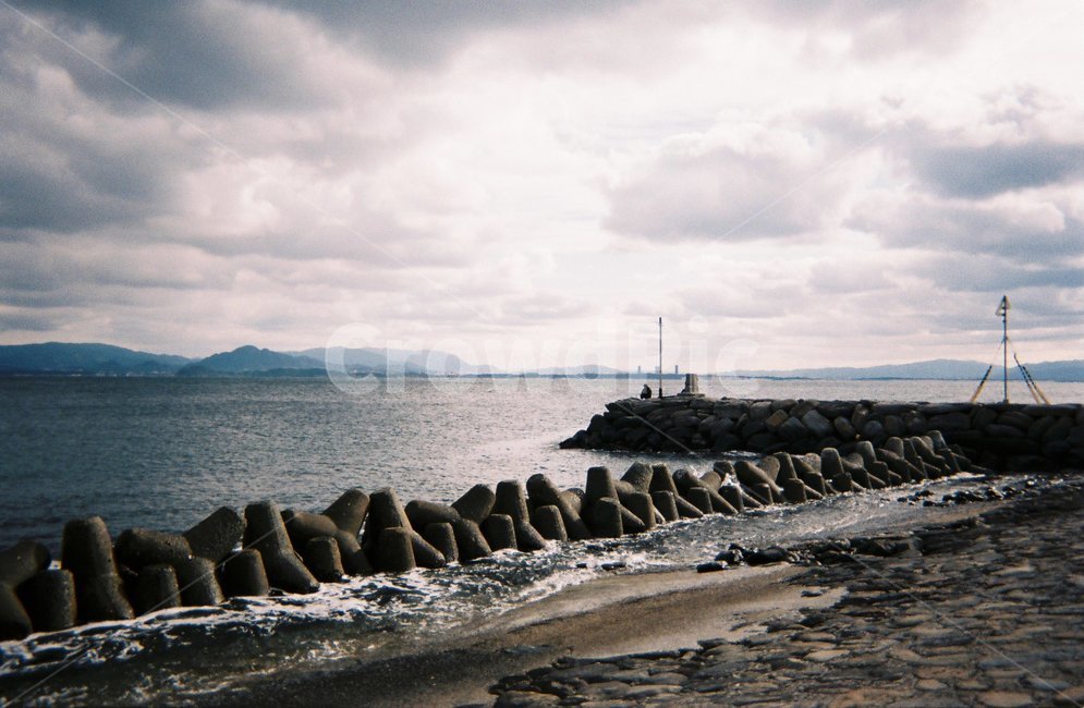 바다,방파제,섬,필름카메라,아이노시마,ainoshima,자연,풍경,nature,landscape,architecture,건축물,building,건물