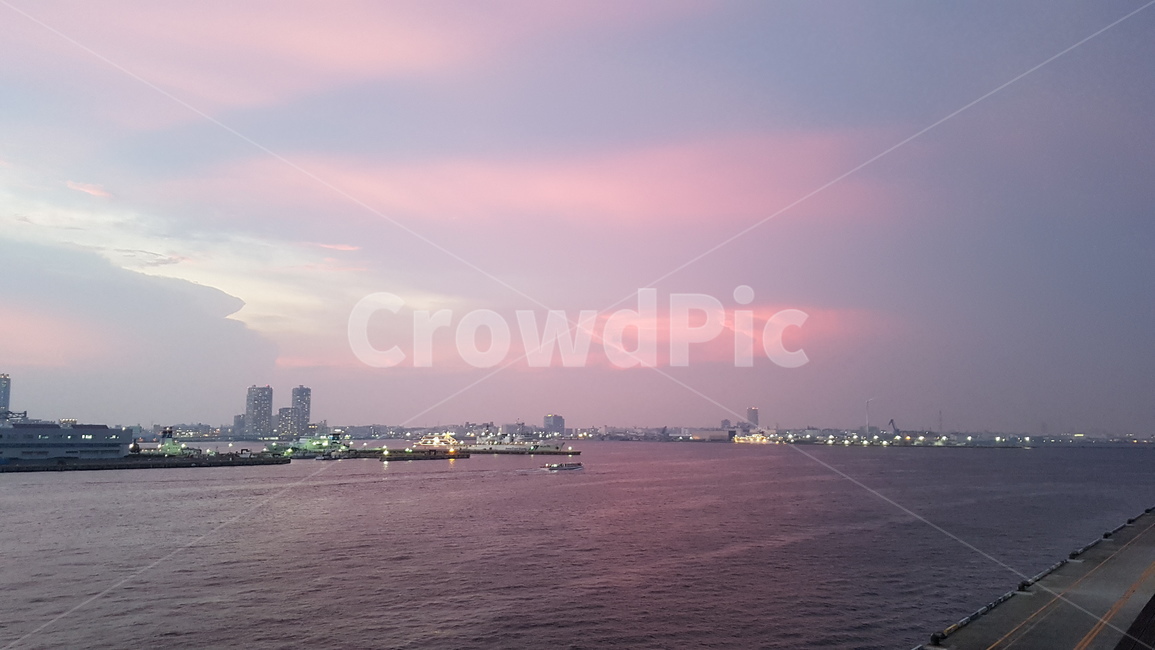 분위기,감성,항구,바다,일본