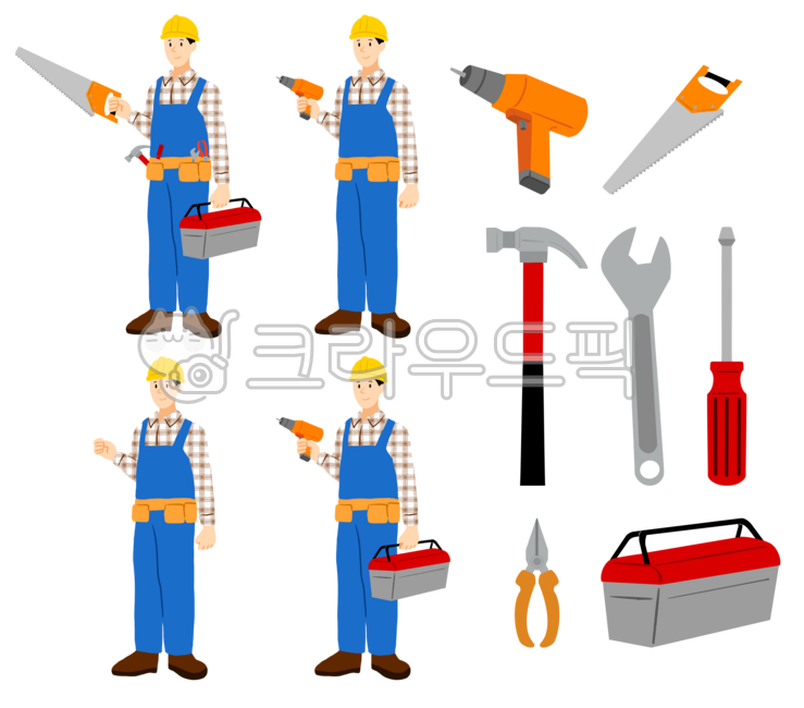 Technician,Engineer,Repairman,Repair,Tool,Toolbox,Driver,Drill,Hammer,Saw,Monkey Spanner,Spanner