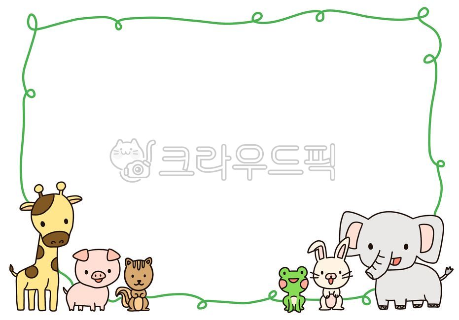 monkey,invitation,Educational materials,animal Farm,pig,animal characters,animal illustration,squirrel,character,writing pad,frog,Notice,giraffe,rabbit,illustration,elephant,Childrens Day,frame