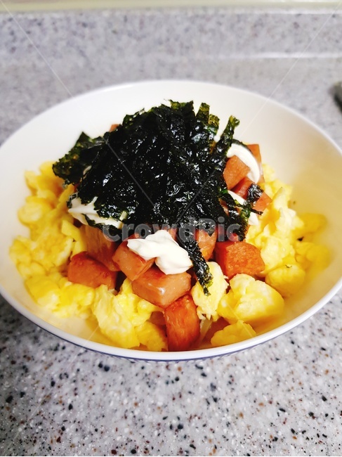 food,요리,식사,스팸마요덮밥,홈쿡