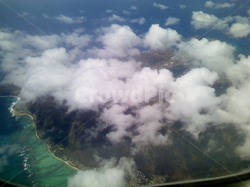 nature,자연,landscape,경치,scenery,풍경,하와이,hawaii,바다,sea,비행기,airplane,outdoors,옥외,자연,풍경,nature,landscape,aerial view,조감도