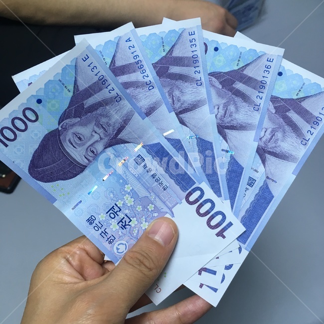 돈,현금,천원,오천원,돈부채,화폐,원,한국돈,대한민국화폐,한화,한국화폐