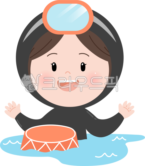 Haenyeo,Haenyeo illustration,Jeju Haenyeo,Jeju Haenyeo painting,Haenyeo painting,Jeju Haenyeo illustration,Haenyeo image,Tewak,Haenyeo character