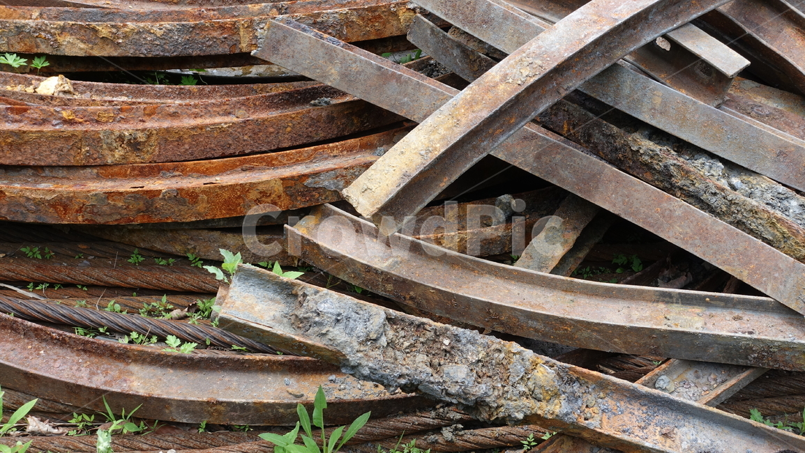 광산,mine,산업,일터,철근,iron,녹,rust,industry,레일,금속,부식