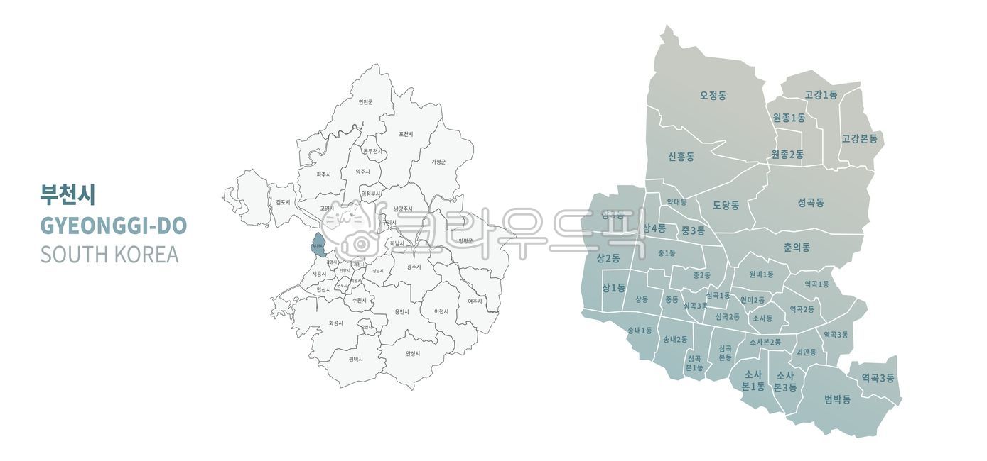 부천,부천시,부천시지도,부천지도,경기도부천,지도,경기도,경기도지도,한국,대한민국,행정구역,경계,구역,시,군,구,동,맵,map,korea,boundary,eps,vector