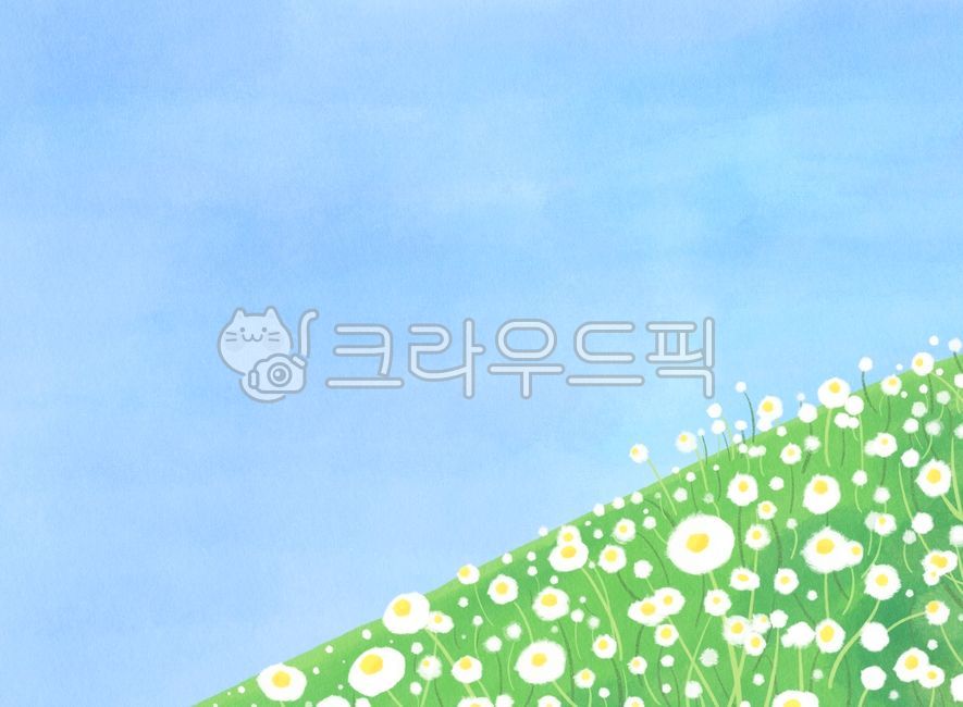 꽃,들판,꽃들판,데이지,그림,일러스트,꽃밭,꽃배경그림,꽃배경일러스트,꽃일러스트,계절,봄,꽃밭배경,풍경,들꽃,하늘,꽃배경,하얀꽃,하얀꽃밭,흰꽃,봄꽃,여름