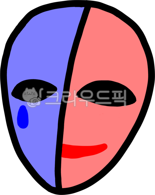 가면,반반,웃는얼굴,우는얼굴,할로윈