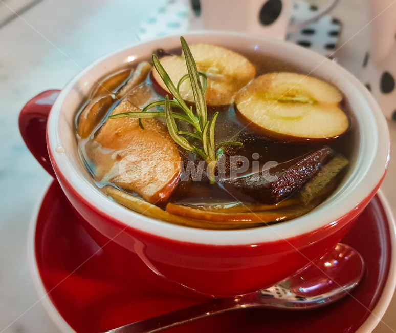 뱅쇼,애플,시나몬,음료,마실것,음료수,컵,스푼,apple,cinnamon,허브,음식,food,tea