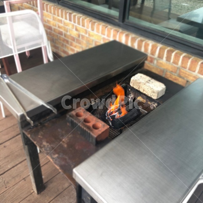 불,휴가,fire,화재조심,숯