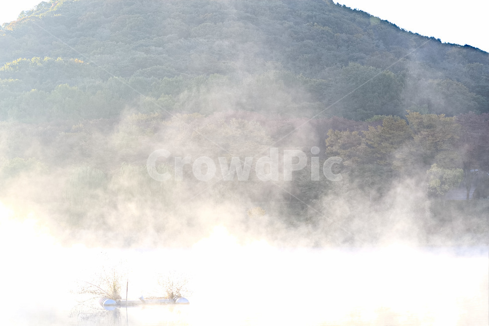 물안개,안개,가을,단풍,풍경,자연,호수,산,자연,풍경,nature,landscape