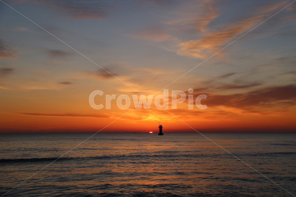 경포대,바다,일몰,하늘,sunset,노을,sky