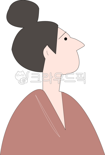 사람,여성,올림머리,똥머리,높은똥머리,무표정,높은코,옆모습,사람일러스트,만화,웃는,심플,일러스트,캐릭터,미니멀,illustration,character,minimal,cute,cartoonstyle