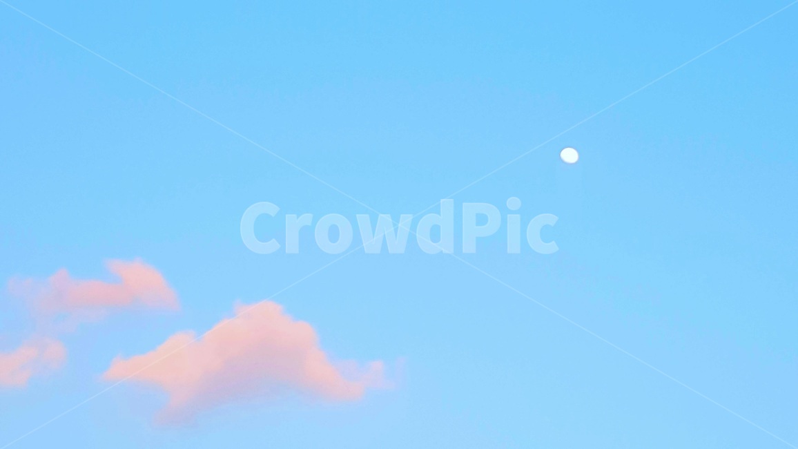 달,구름,하늘,조화,푸른,색감,보름달,sky