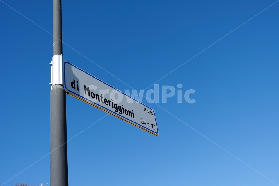 표지판,기둥,하늘,파랑,sign,blue