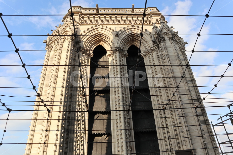 fly,Notre Dame Cathedral,Paris city,belfry,The Hunchback of Notre Dame,france,Notre Dame Bell Tower,Panoramic view of Paris,Notre Dame Spire,Notre Dame de Paris