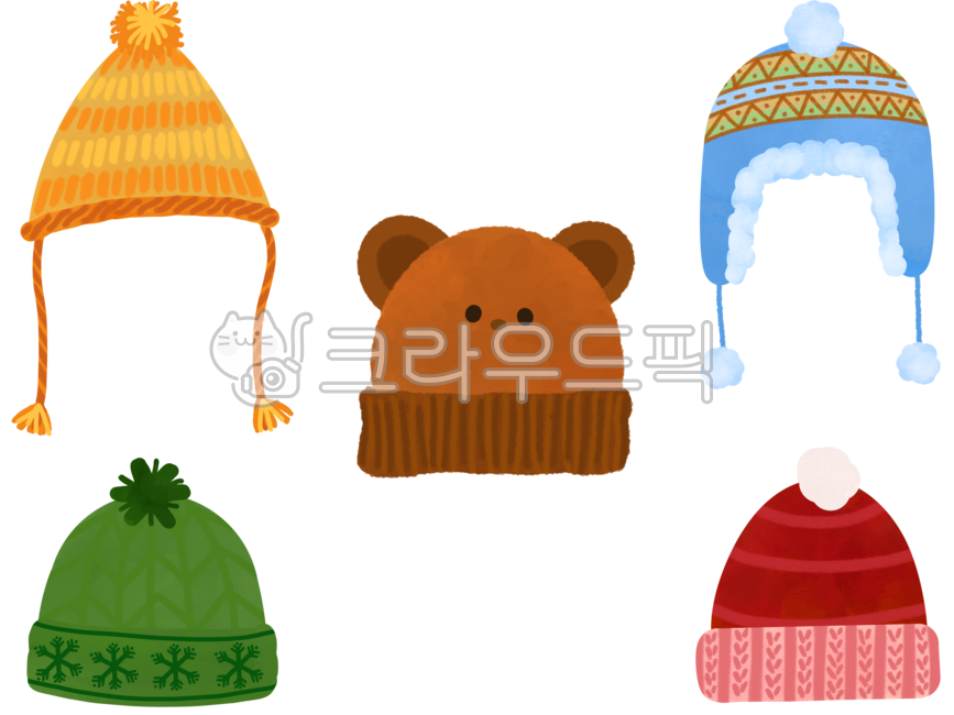 겨울모자,모자일러스트,어린이모자,방한용품,겨울소품,겨울용품,어린이모자합성,어린이집자료,유치원자료,수업자료,모자합성,겨울