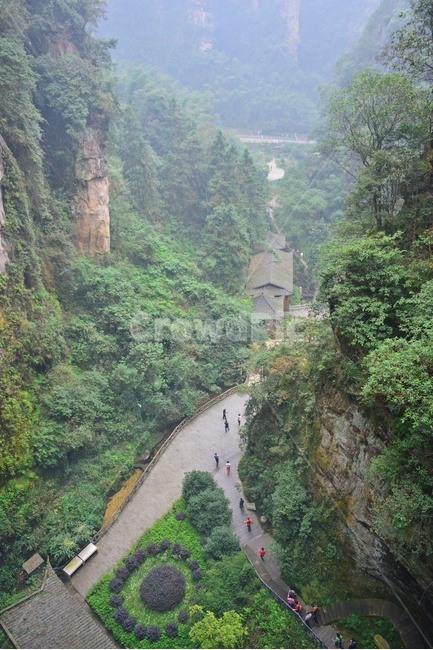 cliff,낭떠러지,nature,자연,weather,날씨,outdoors,옥외,중국,장가계,대협곡,보봉호수,안개