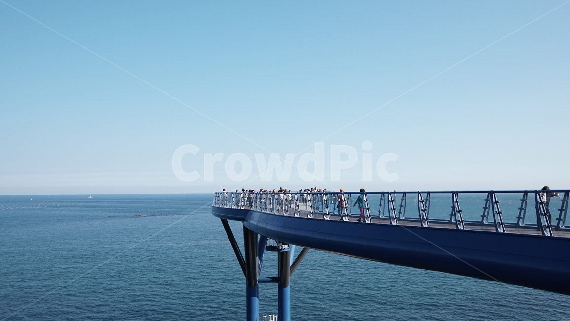 부산,청사포,스카이워크,바다,수평선,하늘,자연,풍경,nature,landscape,water,물,waterfront,워터 프론트,pier,교각,port,포트