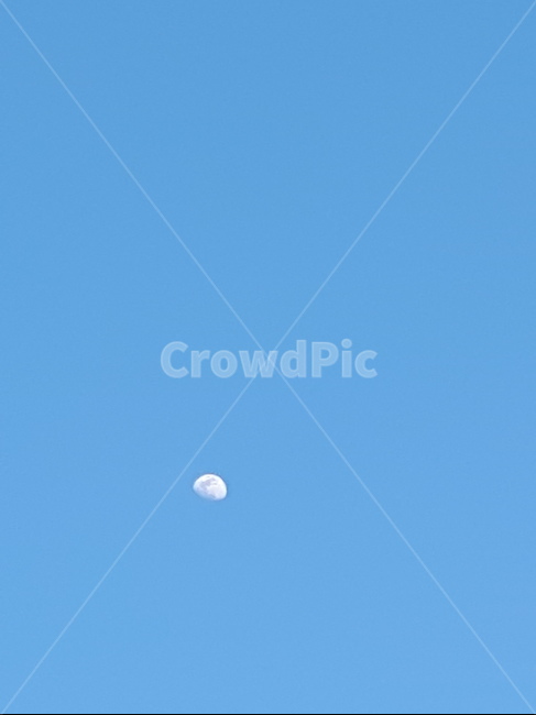 달,하늘,자연,반달,moon,sky
