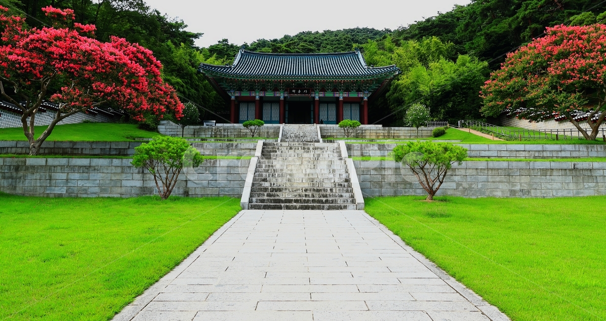 현충사,백일홍,꽃,이순신,임진왜란,충무공,전쟁