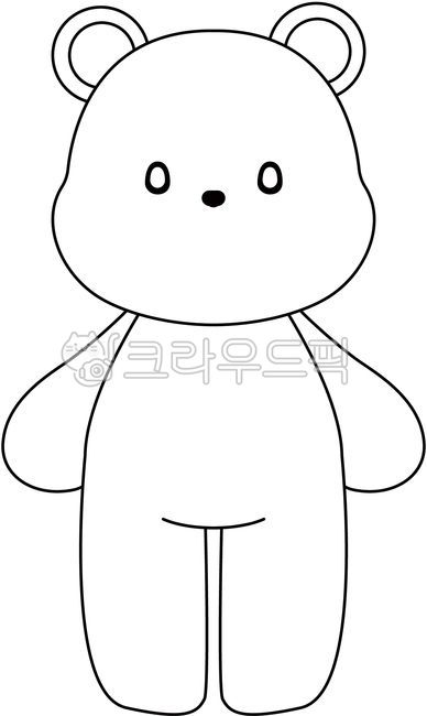 곰,캐릭터,동물,인형,색칠공부,색칠놀이,채색도안,라인일러스트,도안,흑백일러스트,일러스트,백터,디자인소스,bear,character,animal,vector,illustration