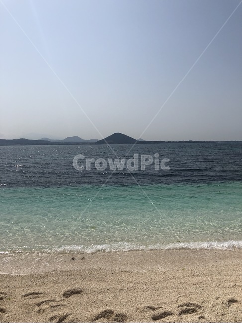 바다,제주도,발자국,섬,자유,바캉스