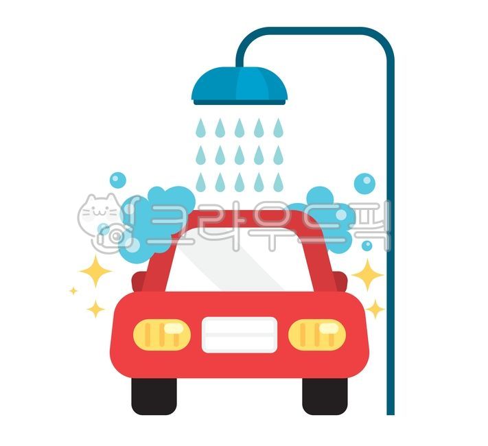 자동차,car,차,차량,일러스트,플랫일러스트,디자인소스,벡터,귀여운,단순한,그래픽,빨간색,세차,세척,위생,청결,물,세차장,샤워기,비누거품,버블,아이콘,심볼,자동차일러스트,교통,교통수단,traffic,transportation,그래픽,일러스트레이션,graphic,illustration