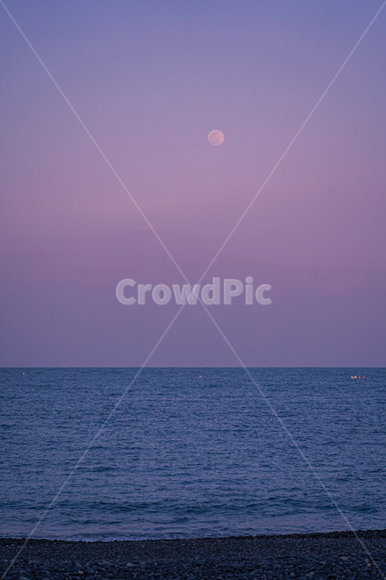 바다하늘,바다,바다달,정월대보름,달,moon