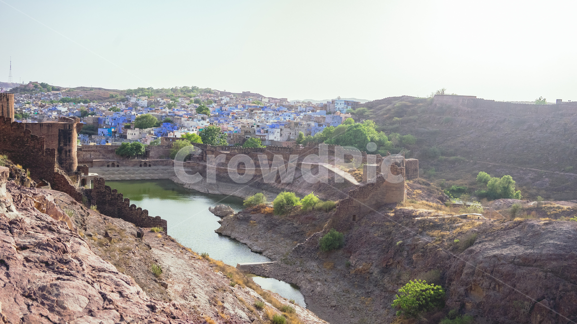 조드푸르,메헤랑가르,블루시티,bluecity,mehrangarh,메랑가르,fort,요새,성,castle,judhpur,파란마을,호수,lake,도시,풍경,city,landscape,해외,외국,세계,foreign,oversea,world,nature,자연,outdoors,옥외