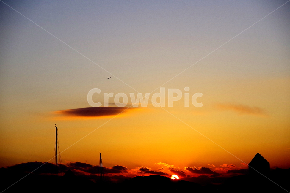 노을,하늘,구름,실루엣,바다,자연,풍경,nature,landscape,dawn,새벽,red sky,붉은 하늘,outdoors,옥외,sunset,일몰,sky,dusk,황혼