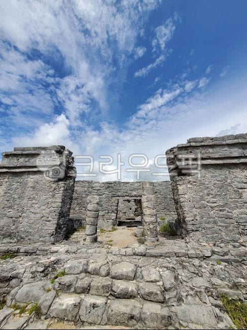 유적,건물,건축학,고고학,벽,하늘