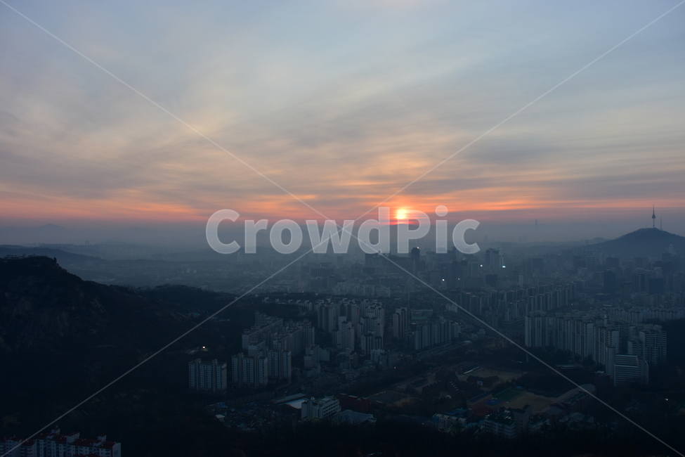 안산,일출,해맞이,해돋이,서울,아침,도시,도심지,풍경,미세먼지,겨울,도시,풍경,city,landscape,한국도시풍경,한국도시경관,korea cityscape,경치,nature,자연,outdoors,옥외,scenery
