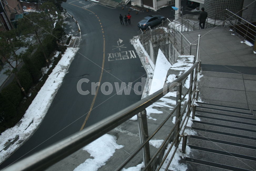 계단,진입금지,도로,난간,내리막,겨울,계절,winter,season