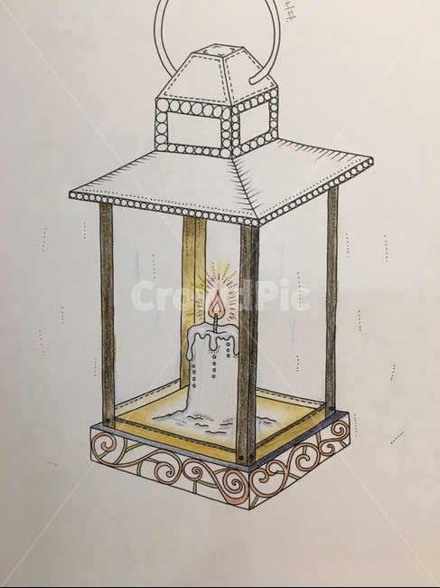 양초,그림,색칠공부,양초그림,색연필