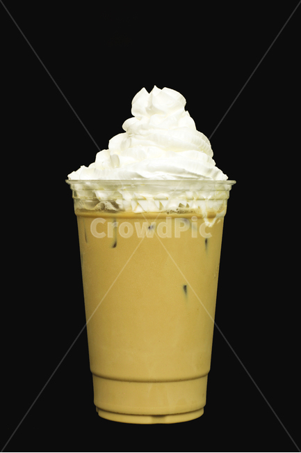 whipped cream,Nukki,Cafe Latte,cool,recipe,black,cream,ice,cold,takeout,menu,food,cafe,coffee,Cafe Mocha,beverage,cup,object