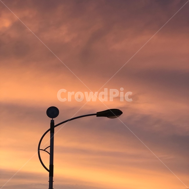 하늘,풍경,노을,저녁,핑크하늘,자연,풍경,nature,landscape,lamp post,램프 포스트